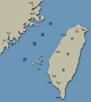 台湾海峡示意图
